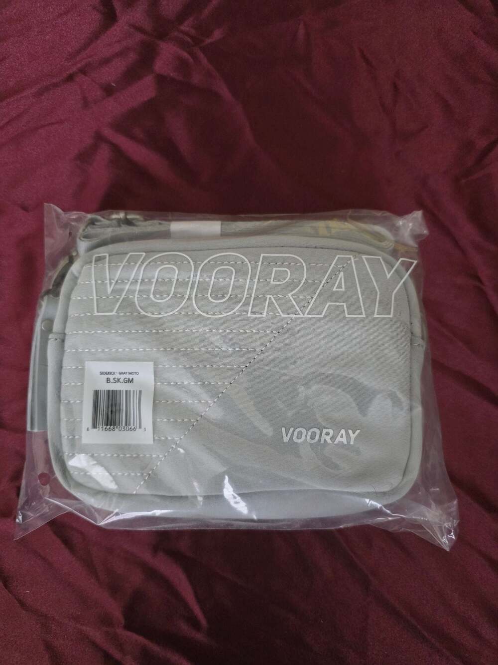 Vooray Sidekick Gray Moto Crossbody Bag